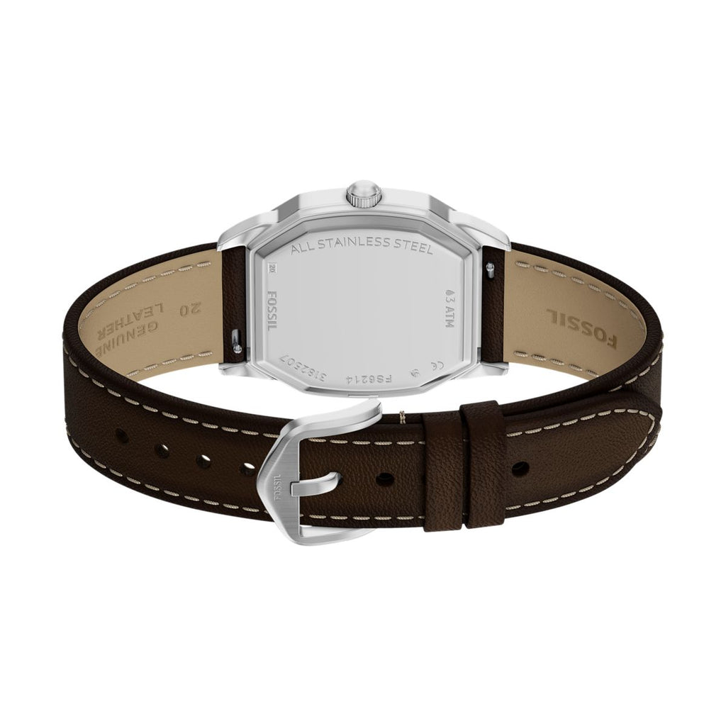 Fossil Harlow Cream Dial Brown Leather Strap Kids' Watch FS6214 - view 5