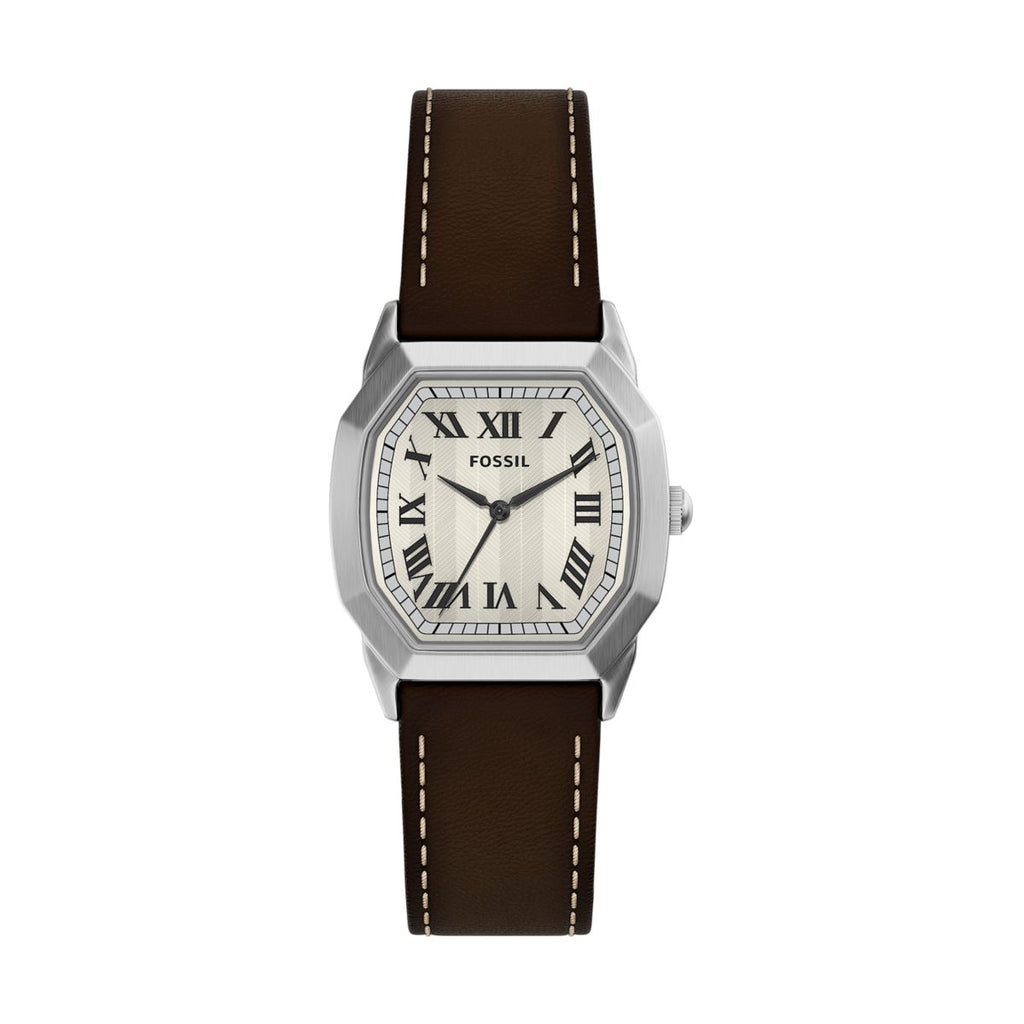 Fossil Harlow Cream Dial Brown Leather Strap Kids' Watch FS6214 - view 1