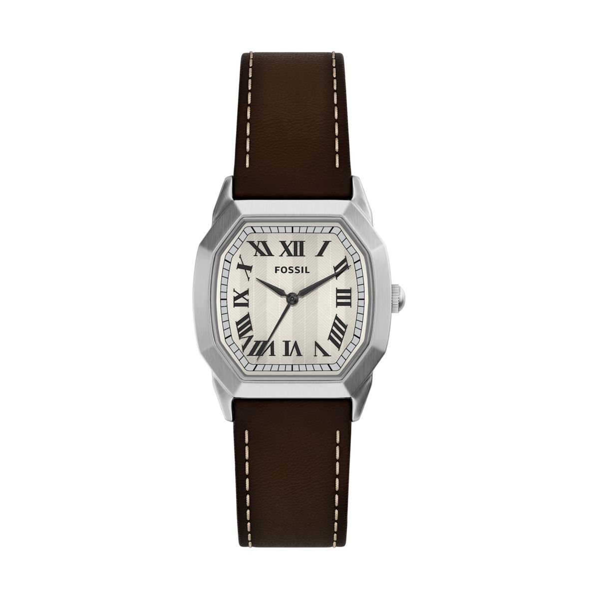 Fossil Harlow Cream Dial Brown Leather Strap Kids' Watch FS6214 - view 1