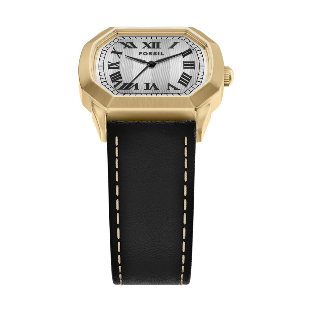 Fossil Harlow Cream Dial Black Leather Strap Kids' Watch FS6215 - view 4