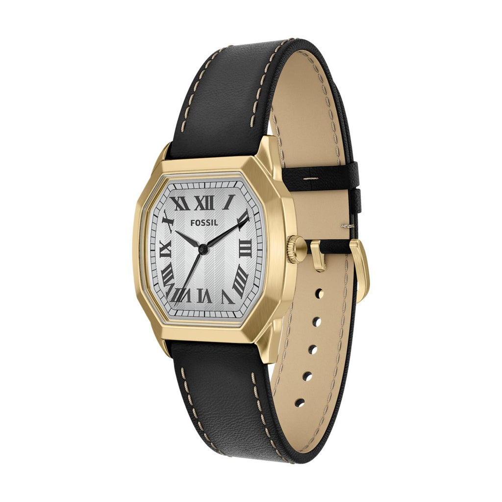 Fossil Harlow Cream Dial Black Leather Strap Kids' Watch FS6215 - view 6