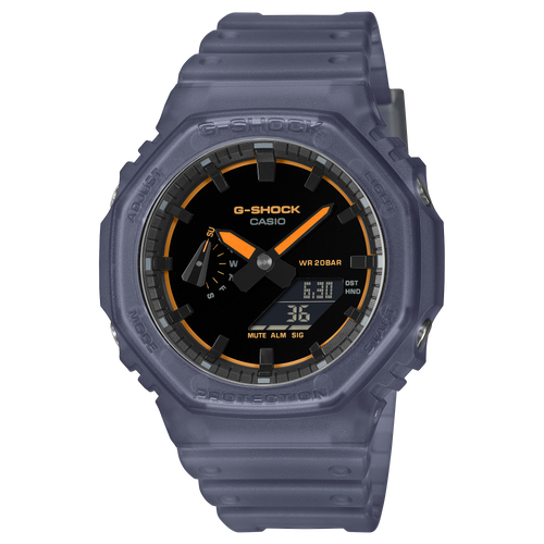 Casio G-Shock Black Dial Blue Transparent Resin Strap Men's Watch GA-2100K-2A - view 1