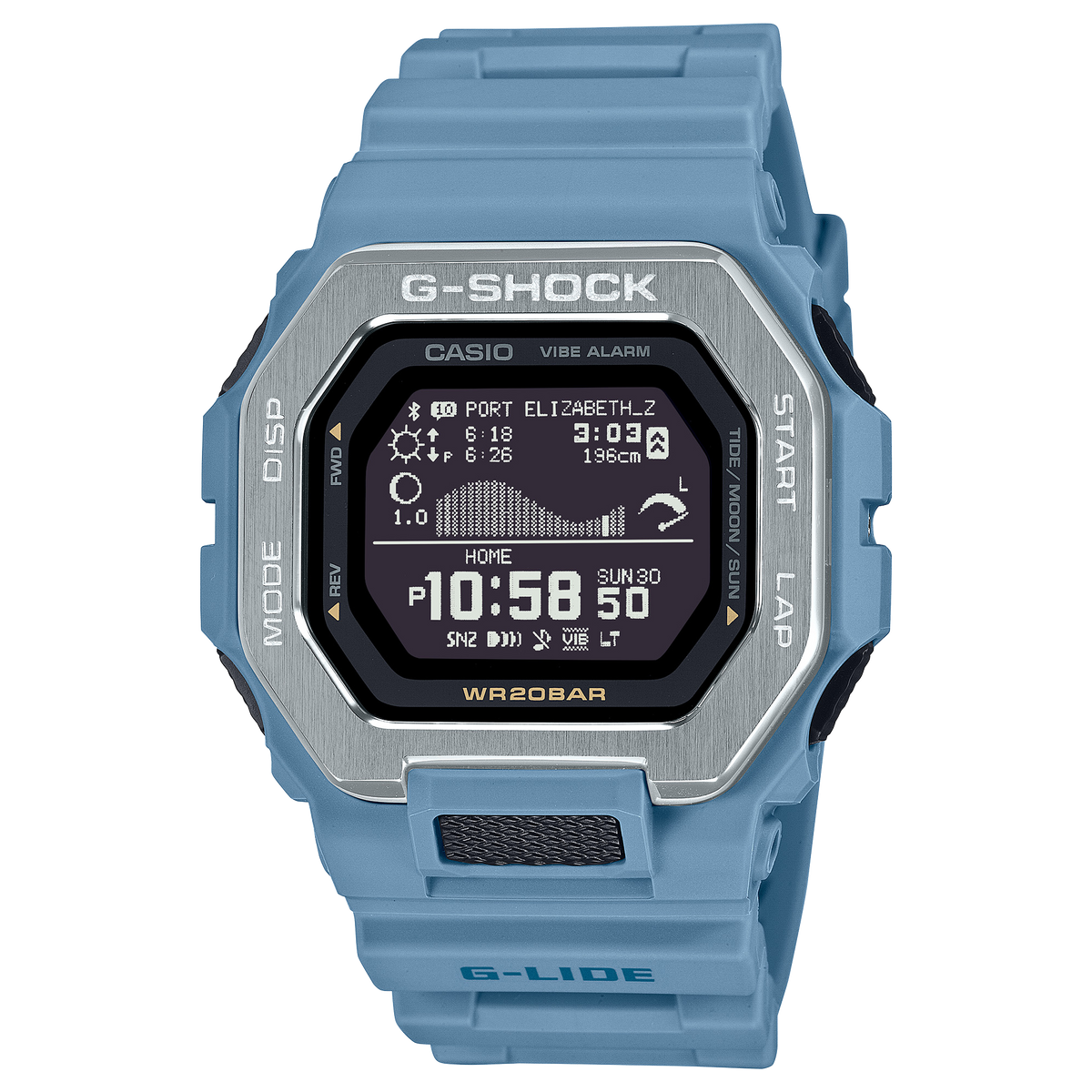Casio G-Shock G-Lide Bluetooth Digital Bio-Based Resin Strap Unisex Watch GBX-100-2A – view 2