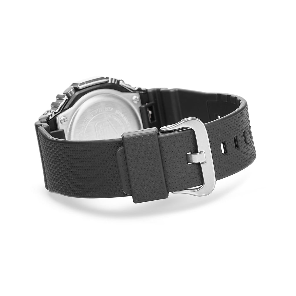 Casio G-Shock Silver Metal Bezel Black Resin Strap Men's Analog-Digital Watch GM-2100-1A - view 5