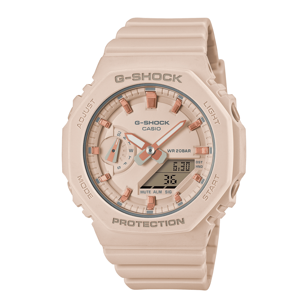 Casio G-Shock Pink Dial Resin Strap Women's Watch GMA-S2100-4A - view 1