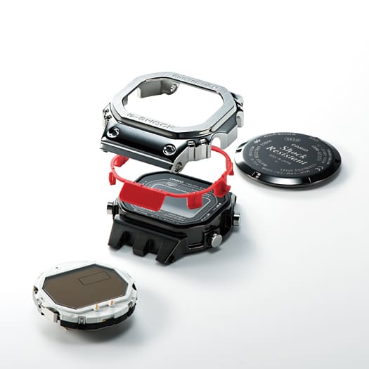 Casio G-Shock Full Metal Silver Stainless Steel Bluetooth Solar Men's Watch GMW-B5000D-1 - view 4
