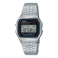 Casio Vintage Digital Silver Stainless Steel Strap Unisex Watch A159WA-N1 - view 1