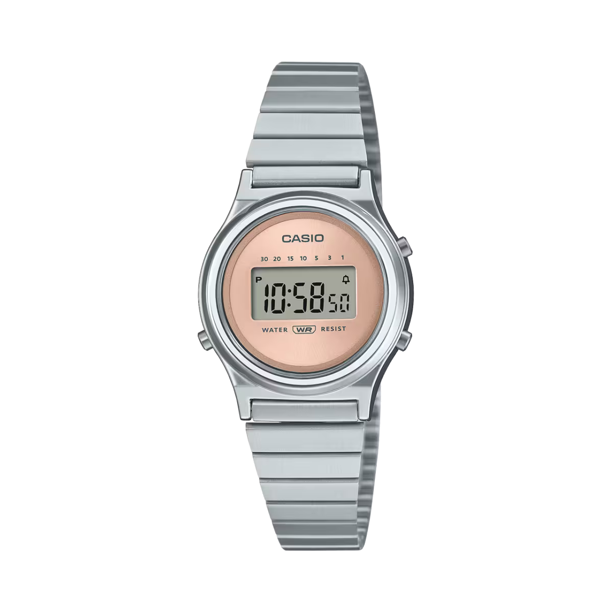 Casio Vintage Sun-Ray Dial Stainless Steel Strap Women's Digital Watch LA700WE-4A - view 1