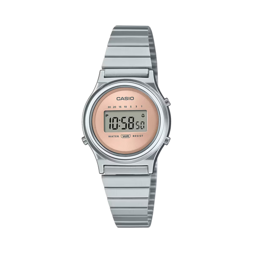 Casio Vintage Sun-Ray Dial Stainless Steel Strap Women's Digital Watch LA700WE-4A - view 1