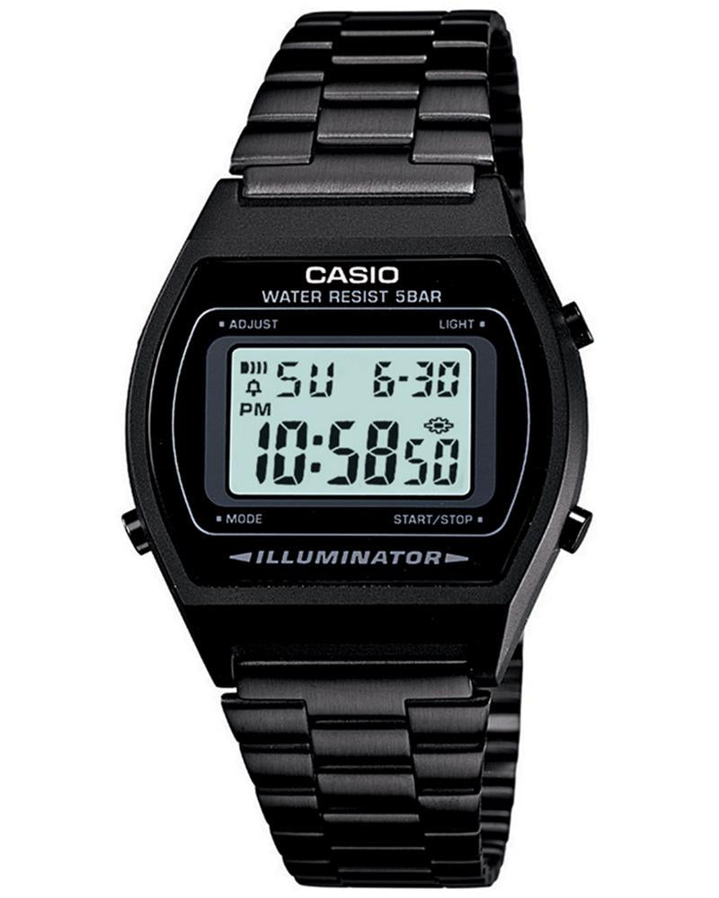 Casio Vintage Black Digital Resin Case Unisex Watch - view 1