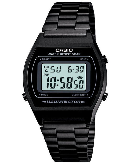 Casio Vintage Black Digital Resin Case Unisex Watch - view 1