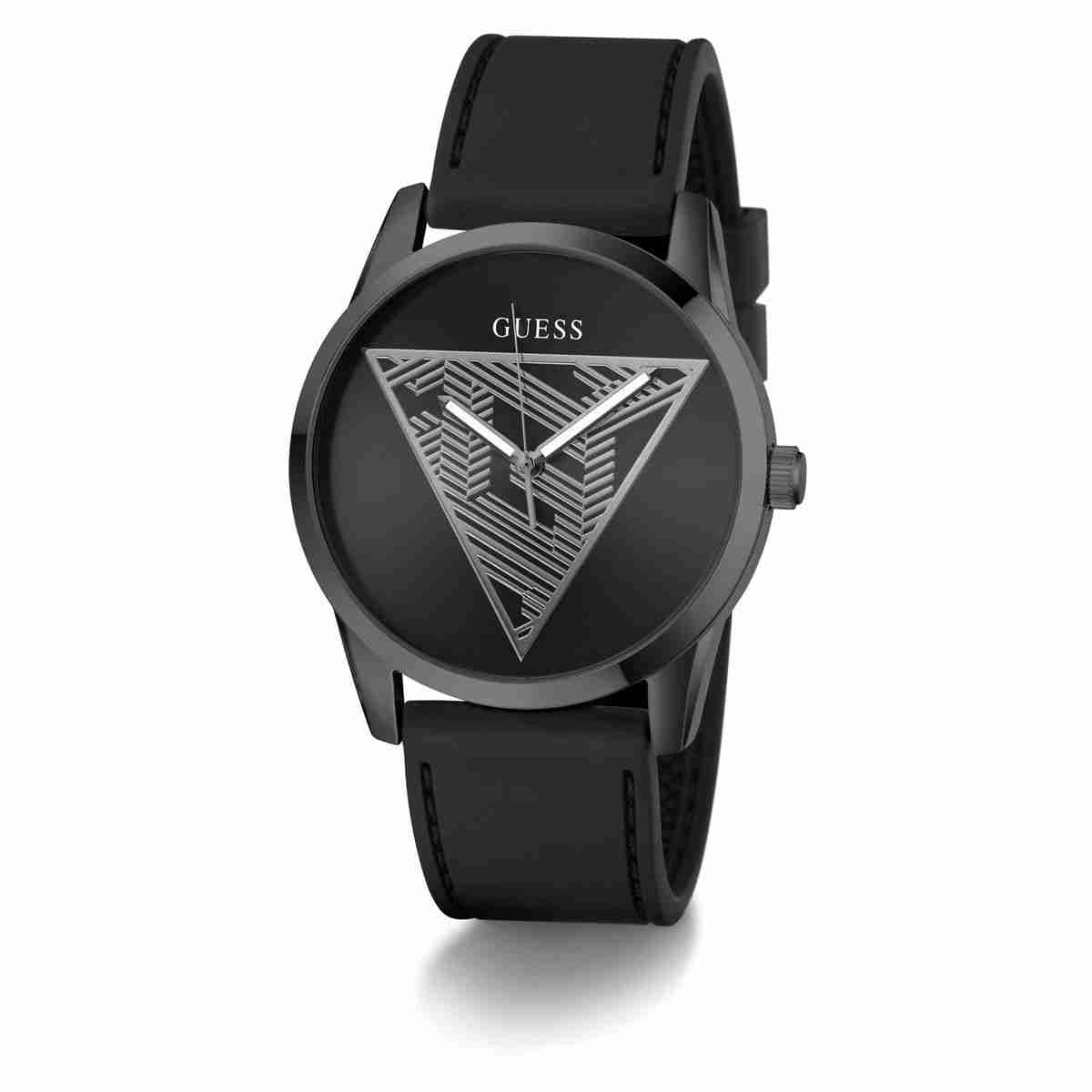 Guess Black Dial Black Silicone Strap Men's Watch GW0957G3 - view 4