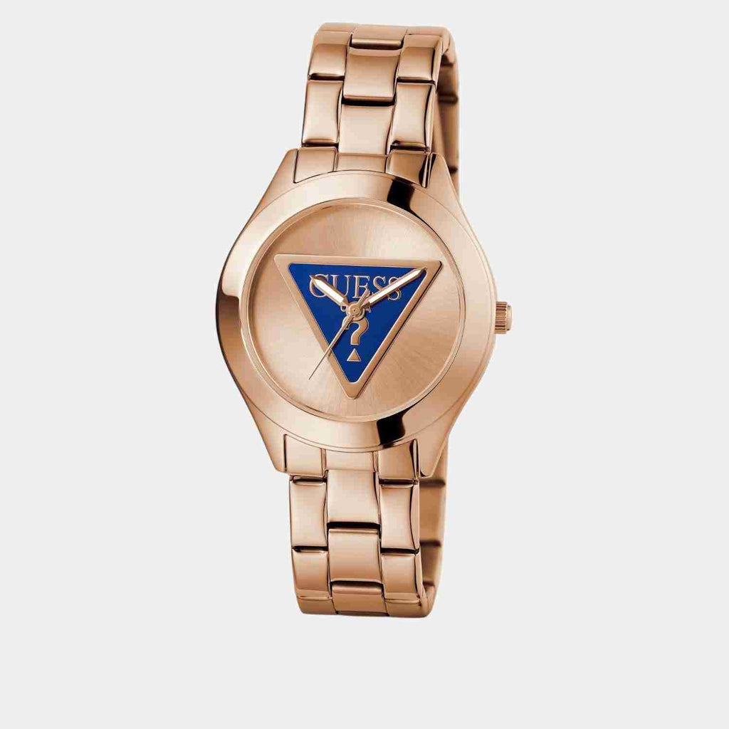 Guess Tri-Plaque Rose Gold Dial Rose Gold-Tone Stainless Steel Strap Women's Watch GW0675L3 - view 2
