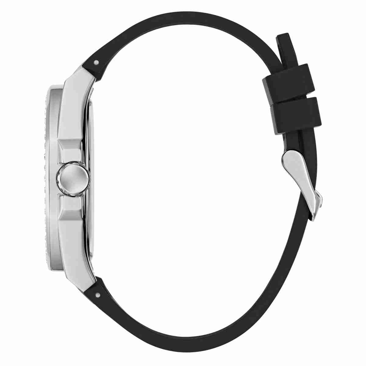 Guess Empire Black Dial Black Silicone Strap Men's Watch GW1002G1 - view 2