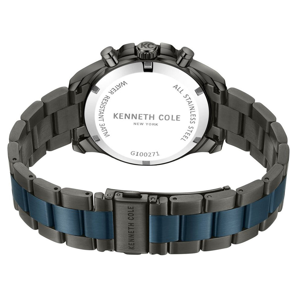 Kenneth Cole Blue Dial Two Tone Stainless Steel Strap Men's Watch NTKCWGI0027104MNW - view 5