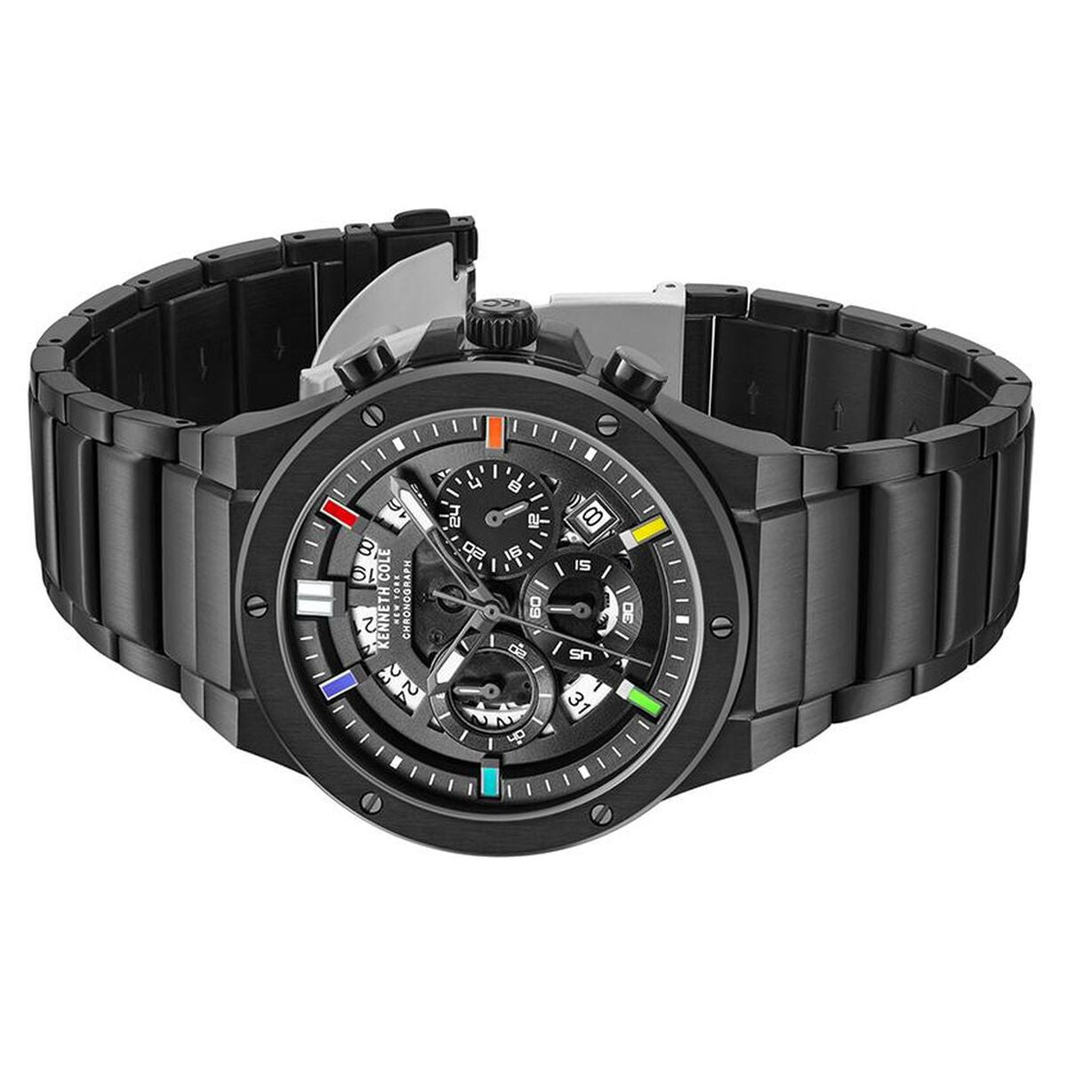 Kenneth Cole Black Dial Black Stainless Steel Strap Men's Watch KCWGI0058301MN - view 4