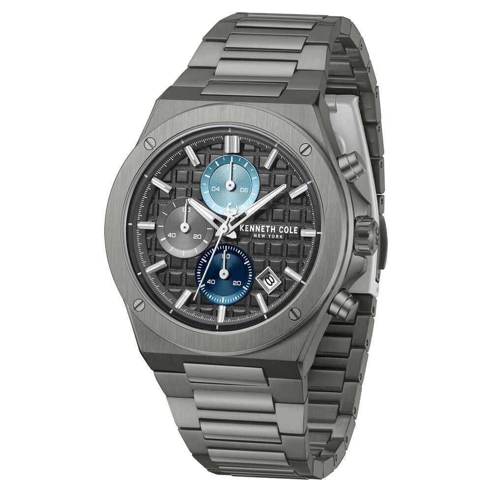Kenneth Cole Grey Dial Grey Stainless Steel Strap Men's Watch KCWGI0100002MNW - view 2