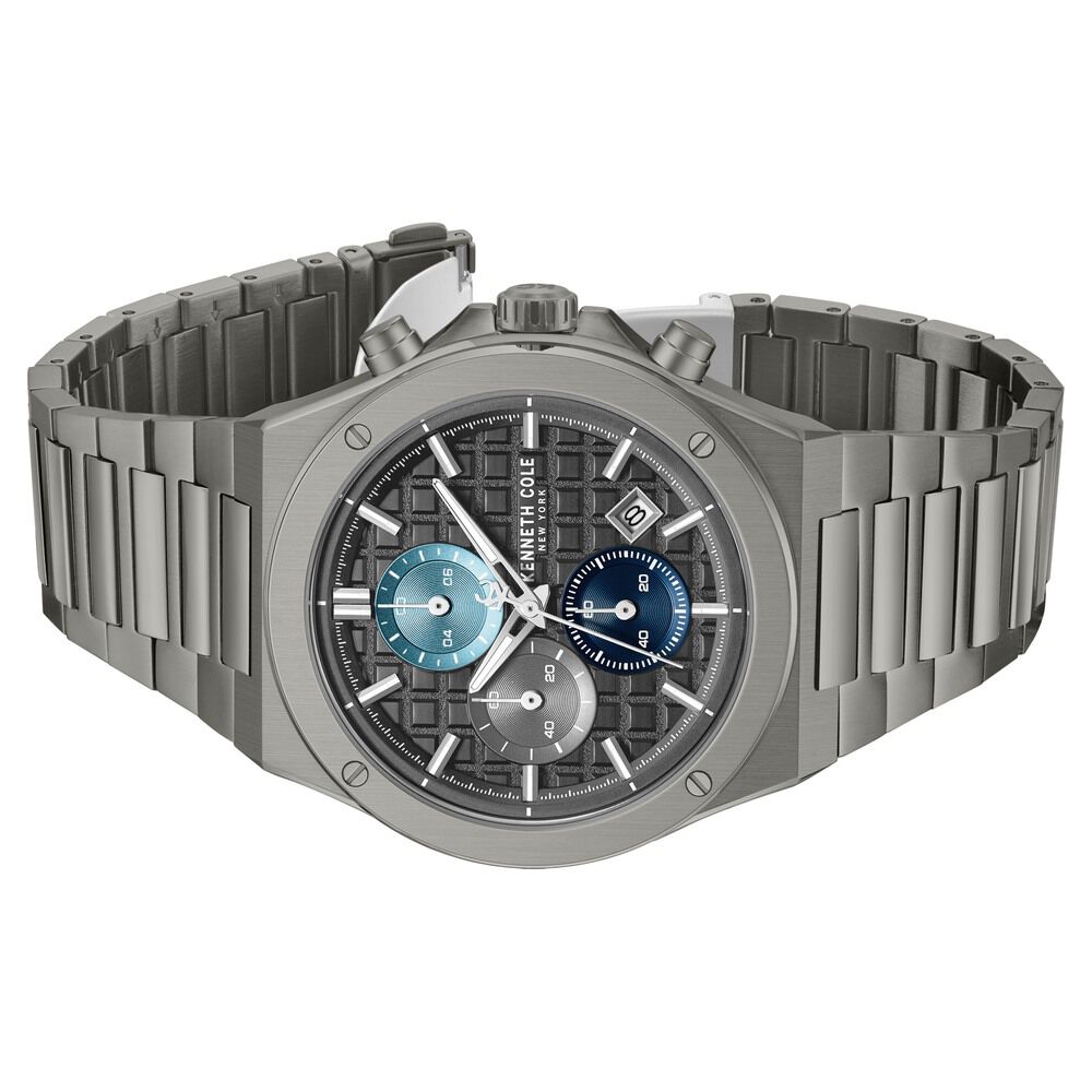 Kenneth Cole Grey Dial Grey Stainless Steel Strap Men's Watch KCWGI0100002MNW - view 3