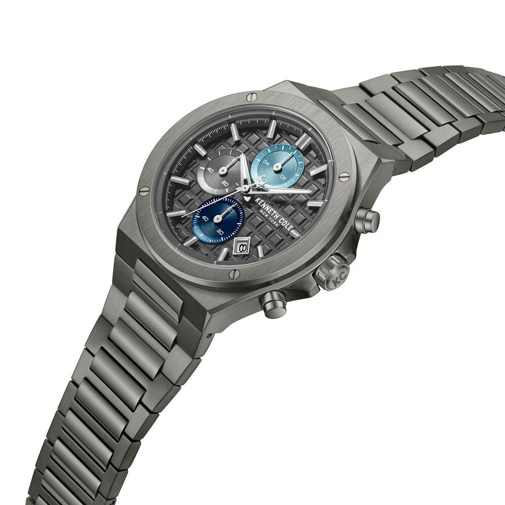 Kenneth Cole Grey Dial Grey Stainless Steel Strap Men's Watch KCWGI0100002MNW - view 4