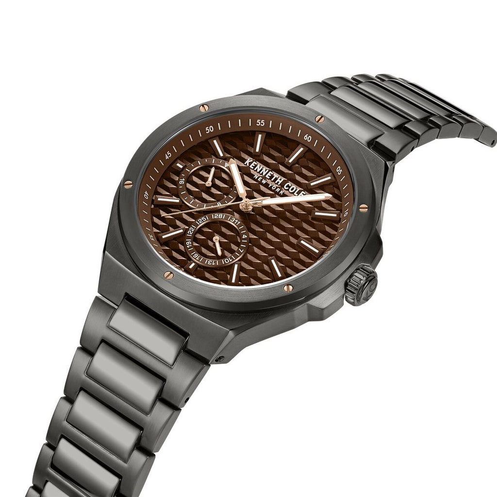 Kenneth Cole Brown Dial Grey Stainless Steel Strap Men's Watch KCWGK0035404MN - view 2