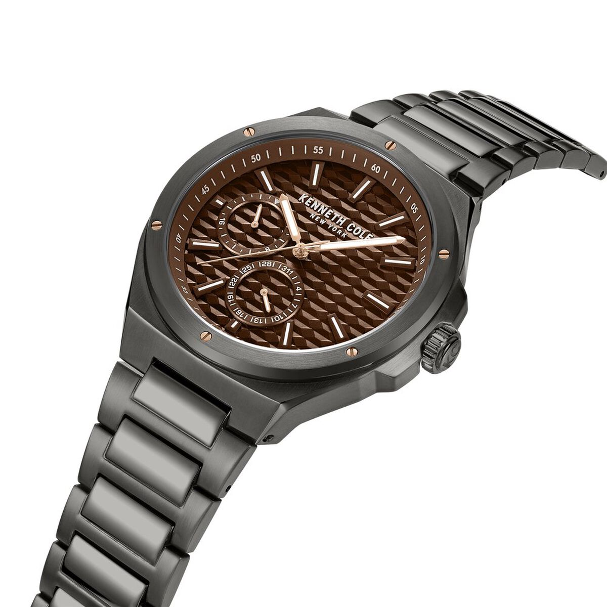 Kenneth Cole Brown Dial Grey Stainless Steel Strap Men's Watch KCWGK0035404MN - view 2