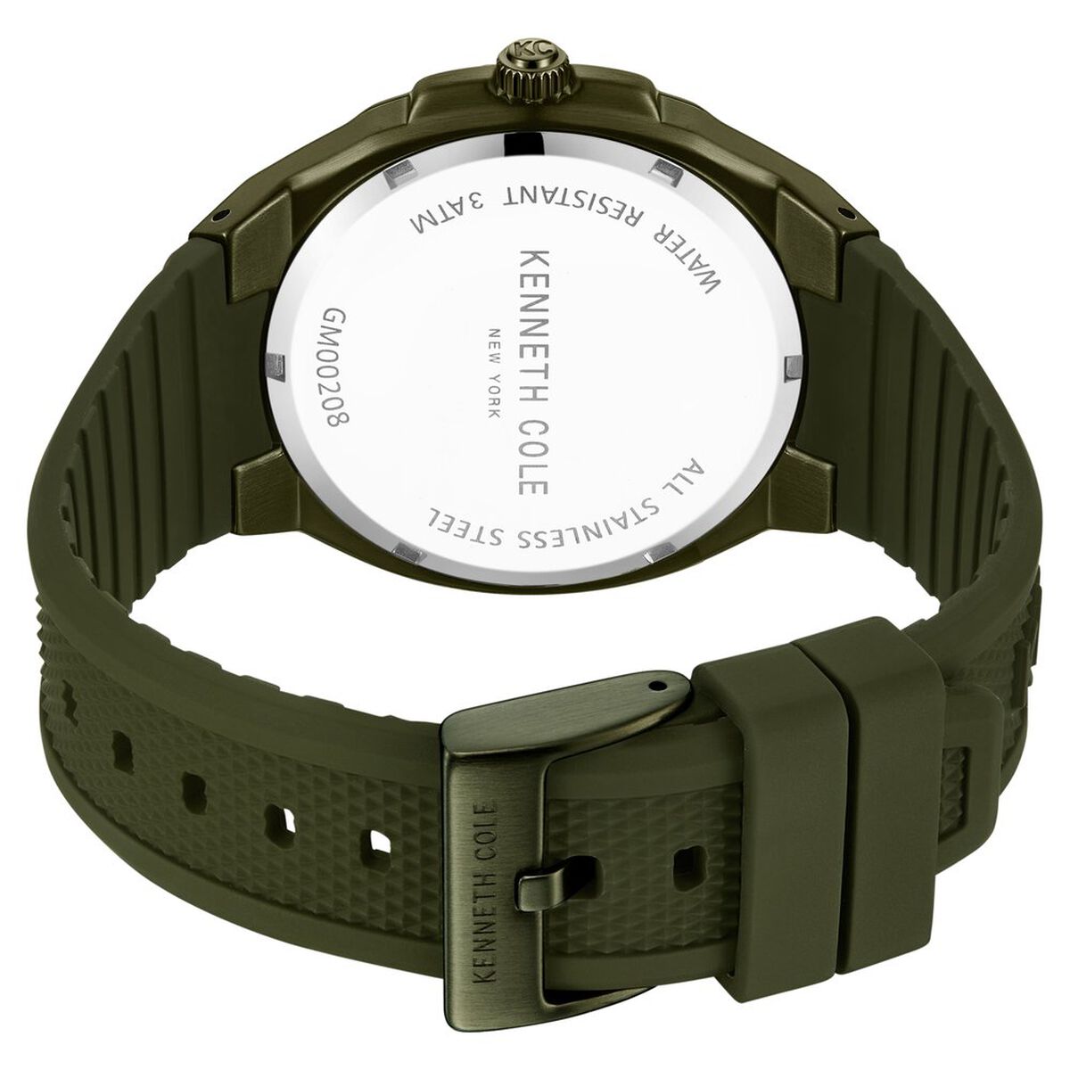 Kenneth Cole Green Dial Green Silicone Strap Men's Watch KCWGM0020803MN - view 5