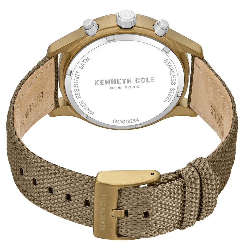 Kenneth Cole Khaki Dial Brown Nylon Strap Men's Watch KCWGO0058403MNW - view 5