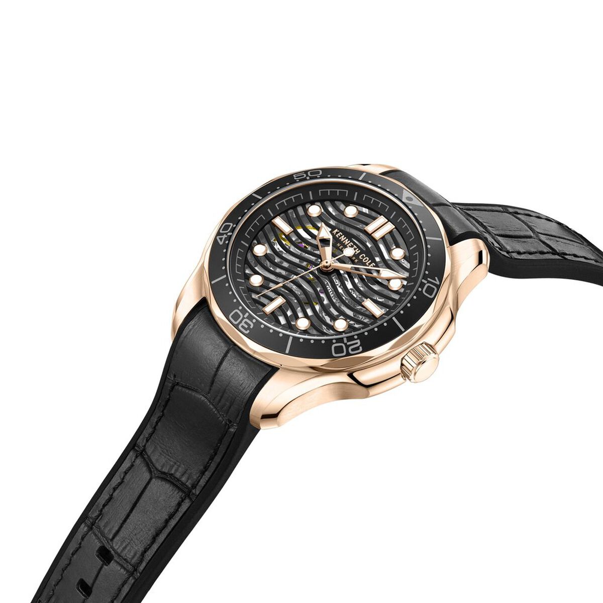 Kenneth Cole Black Dial Black Silicone Strap Men's Watch KCWGR2220901MN - view 4