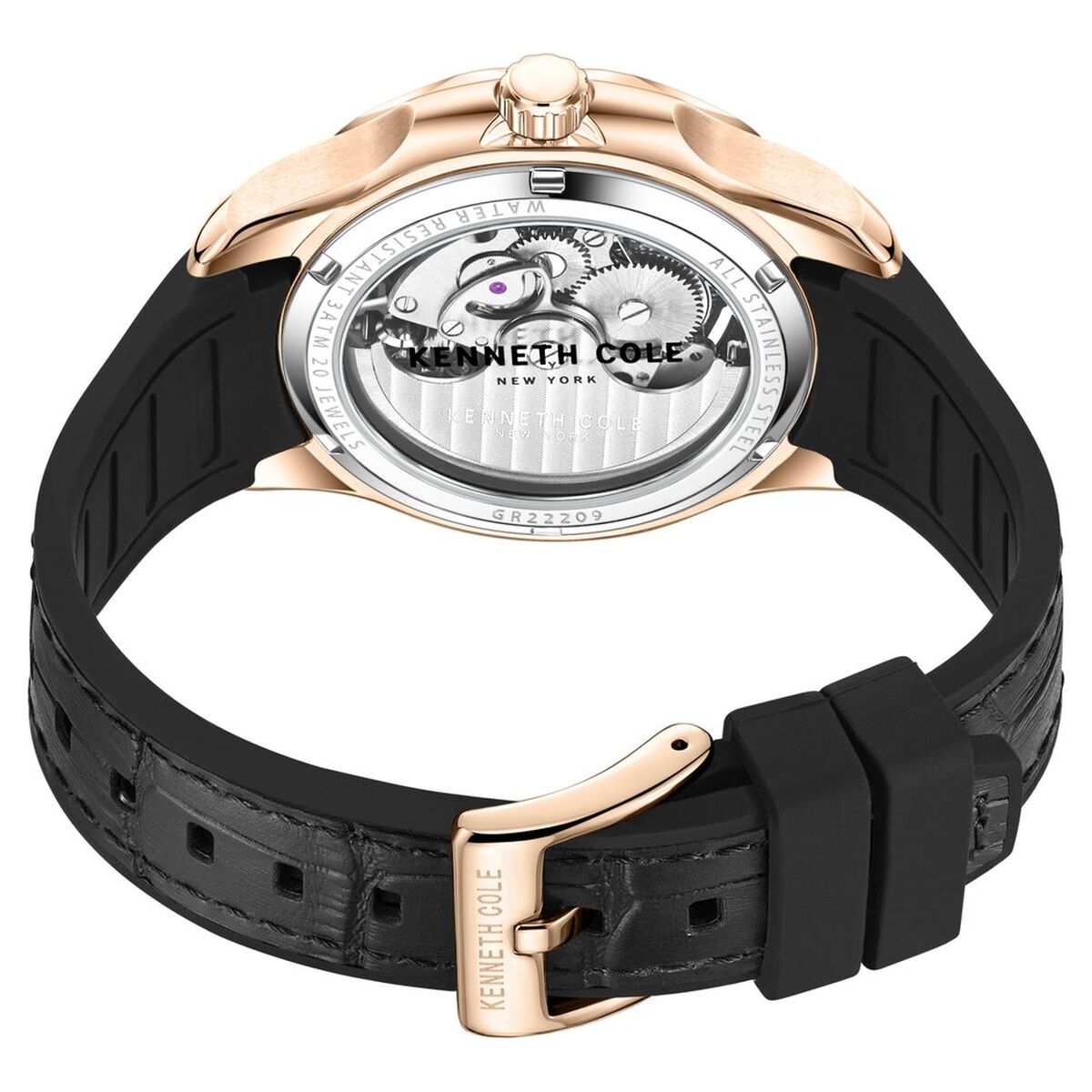 Kenneth Cole Black Dial Black Silicone Strap Men's Watch KCWGR2220901MN - view 5