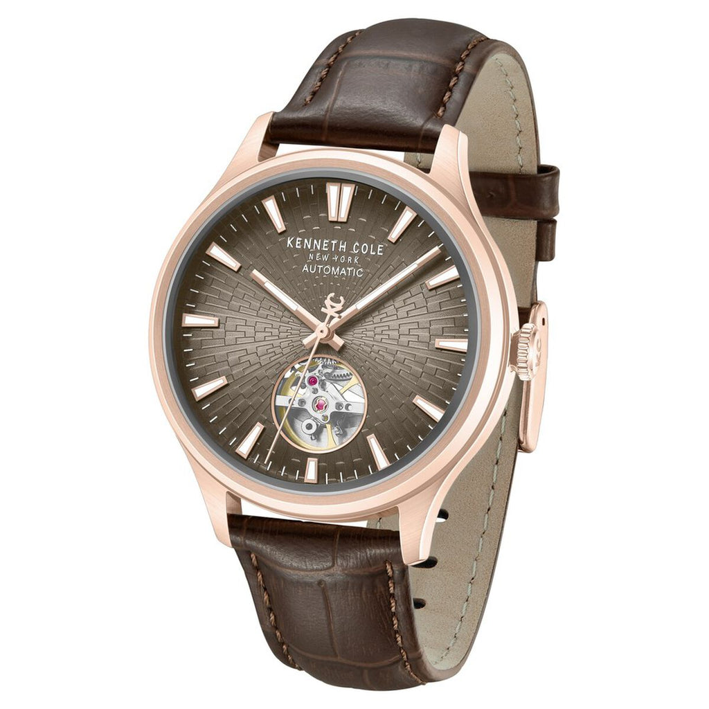 Kenneth Cole Brown Dial Brown Leather Strap Men's Watch KCWGX0098004MNW - view 2