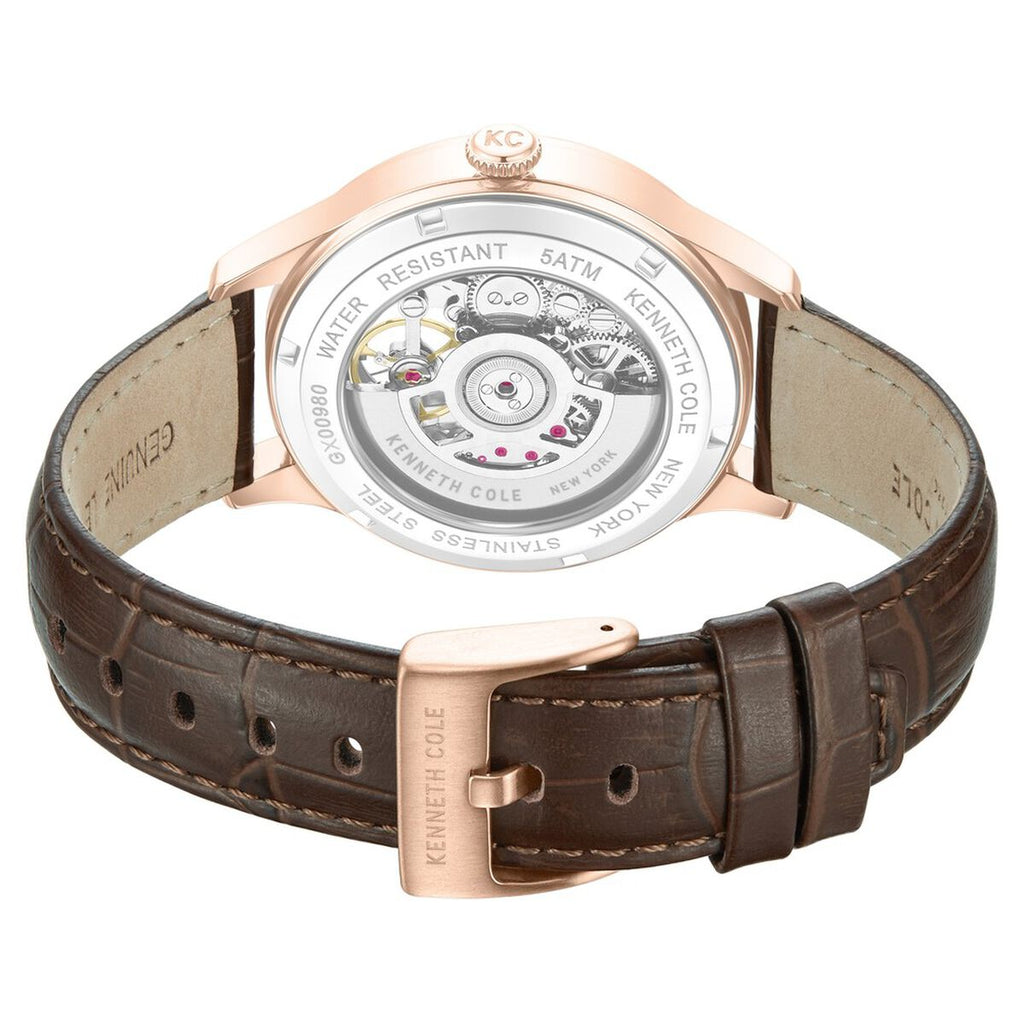 Kenneth Cole Brown Dial Brown Leather Strap Men's Watch KCWGX0098004MNW - view 5