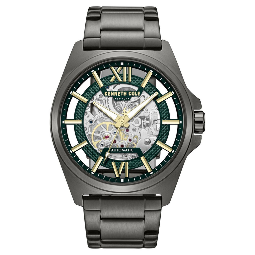 Kenneth Cole Green Dial Grey Stainless Steel Strap Men's Watch KCWGY0065103MN - view 1