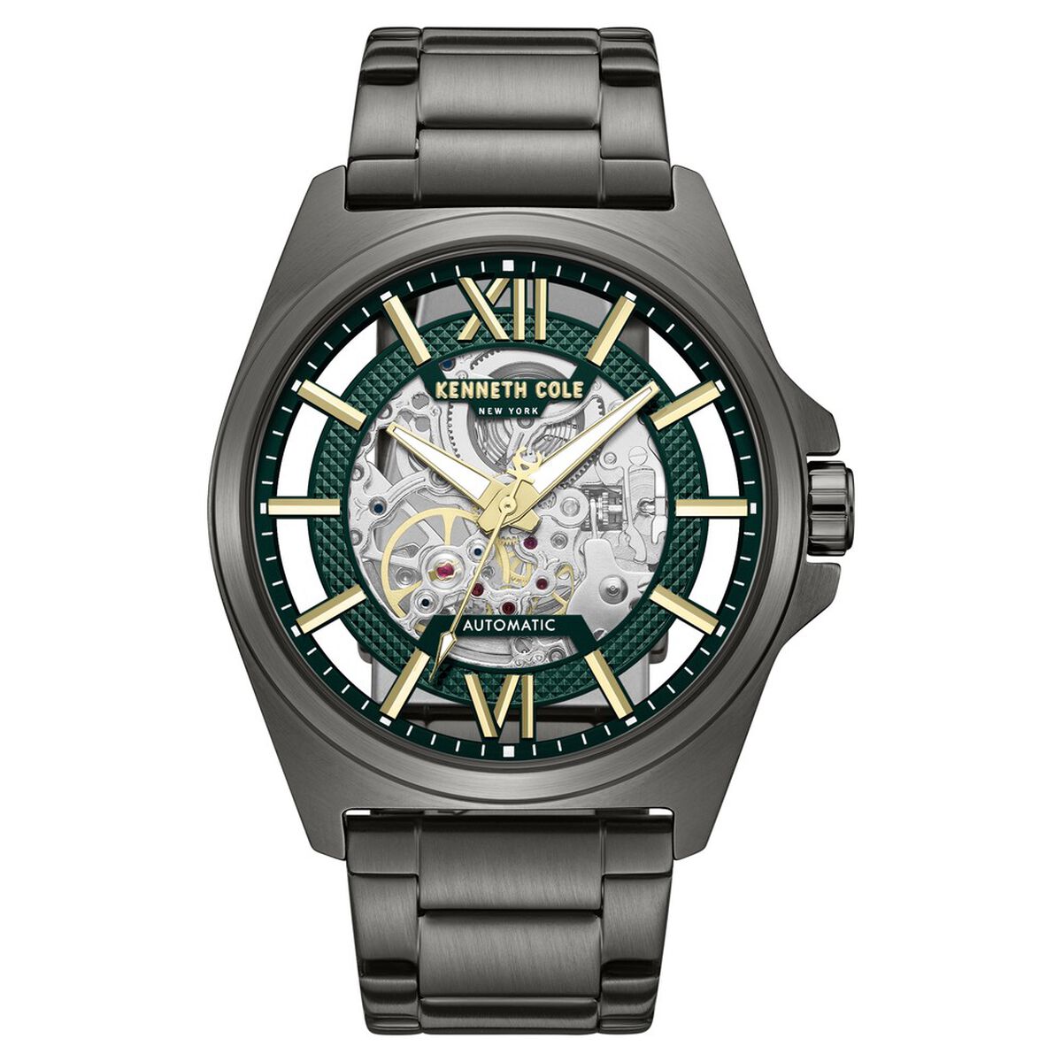 Kenneth Cole Green Dial Grey Stainless Steel Strap Men's Watch KCWGY0065103MN - view 1
