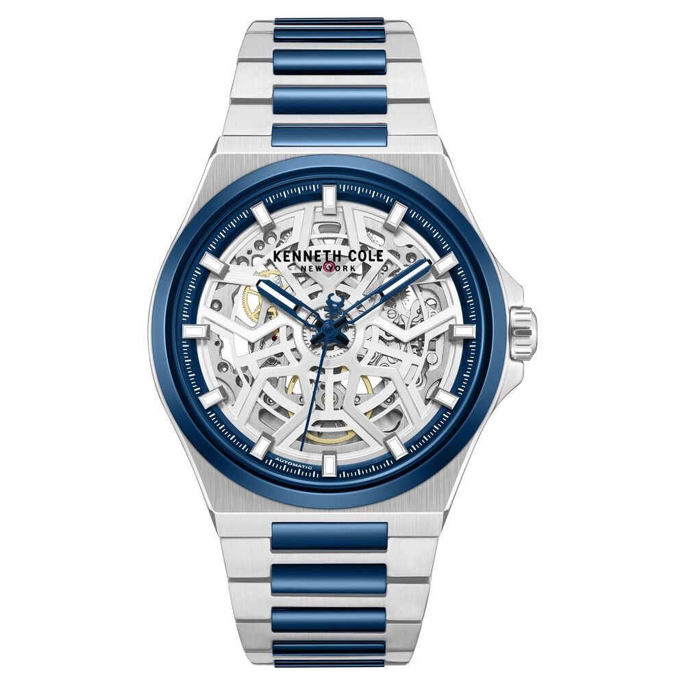 Kenneth Cole Silver Dial Two Tone Stainless Steel Strap Men's Watch KCWGY0065304MN - view 1