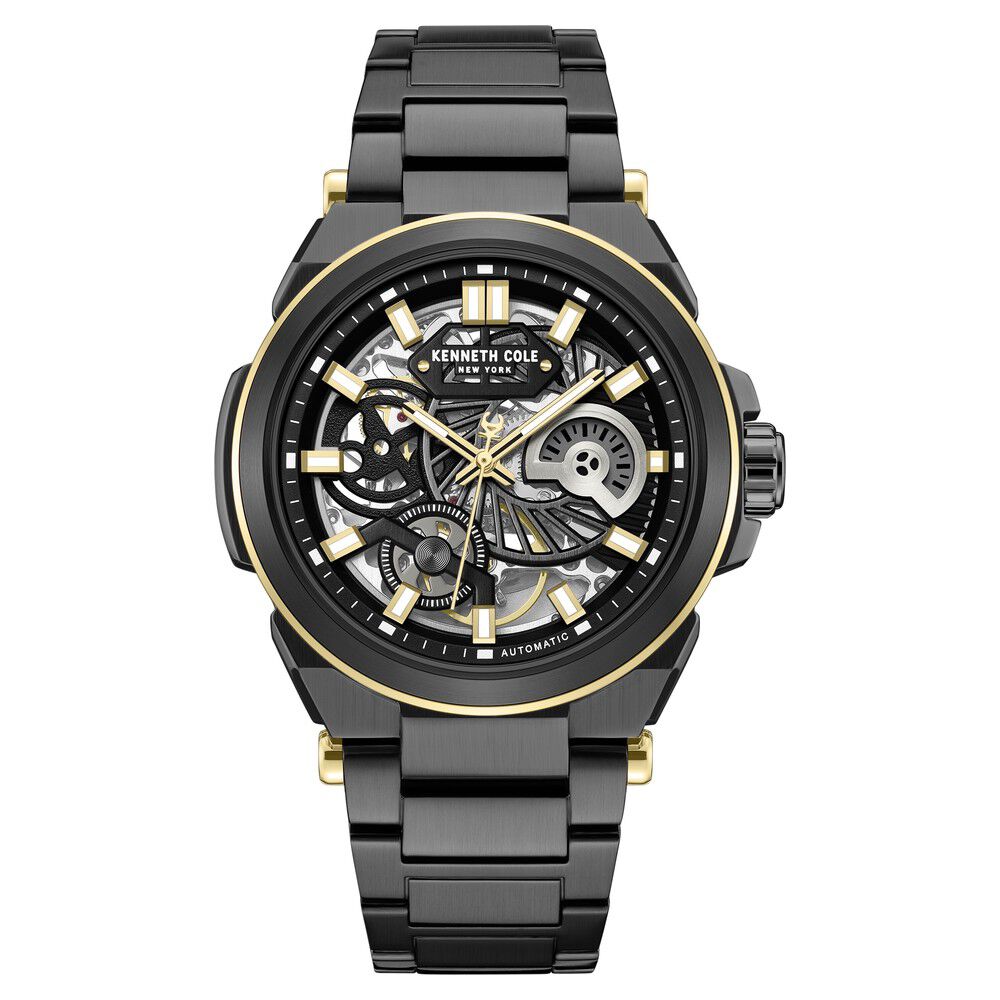 Kenneth Cole Black Dial Black Stainless Steel Strap Men's Watch KCWGY0065606MNW - view 1
