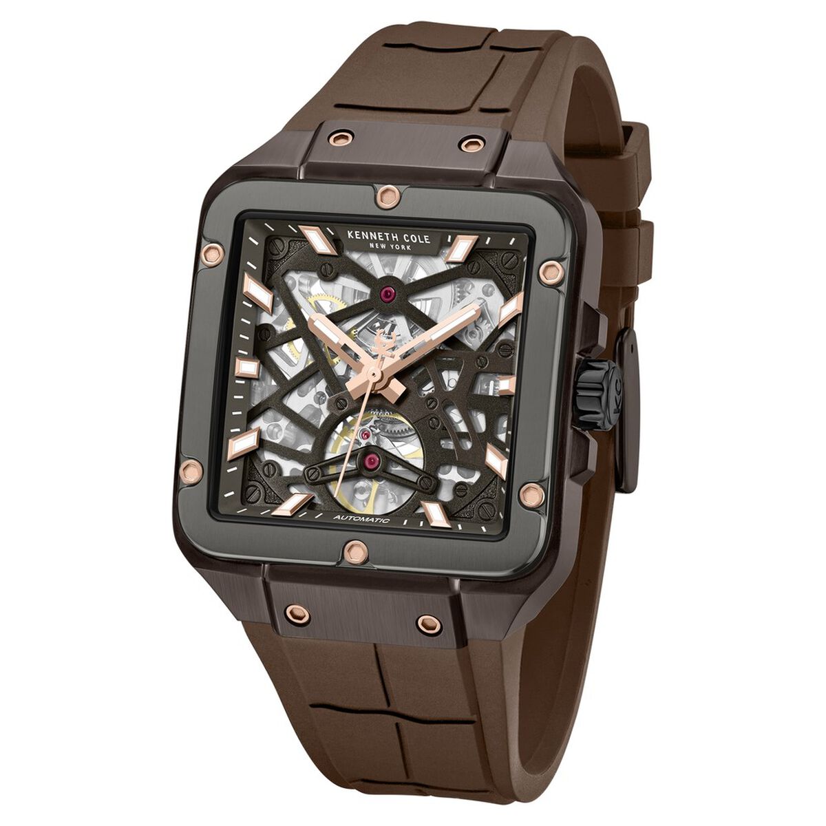 Kenneth Cole Brown Dial Brown Silicone Strap Men's Watch KCWGZ0065402MN - view 2