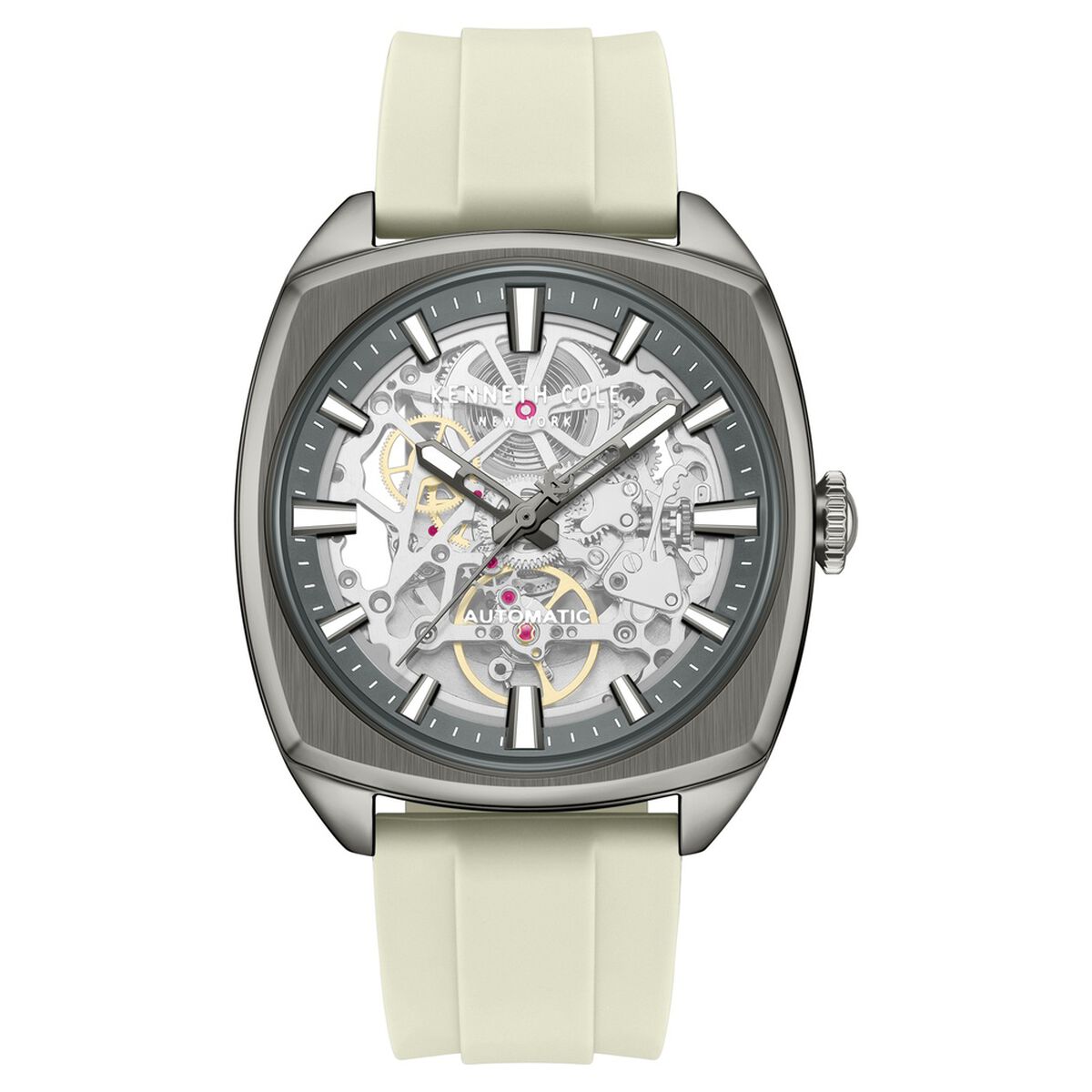 Kenneth Cole Grey Dial Orange Silicone Strap Men's Watch KCWGZ0099205MNW - view 1