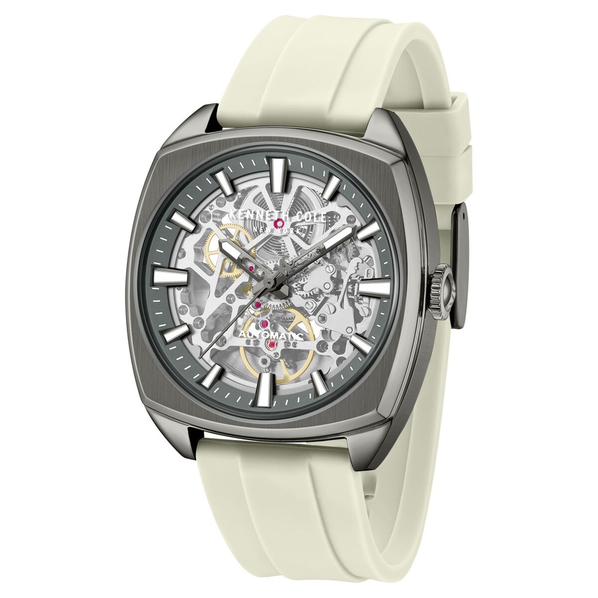 Kenneth Cole Grey Dial Orange Silicone Strap Men's Watch KCWGZ0099205MNW - view 2