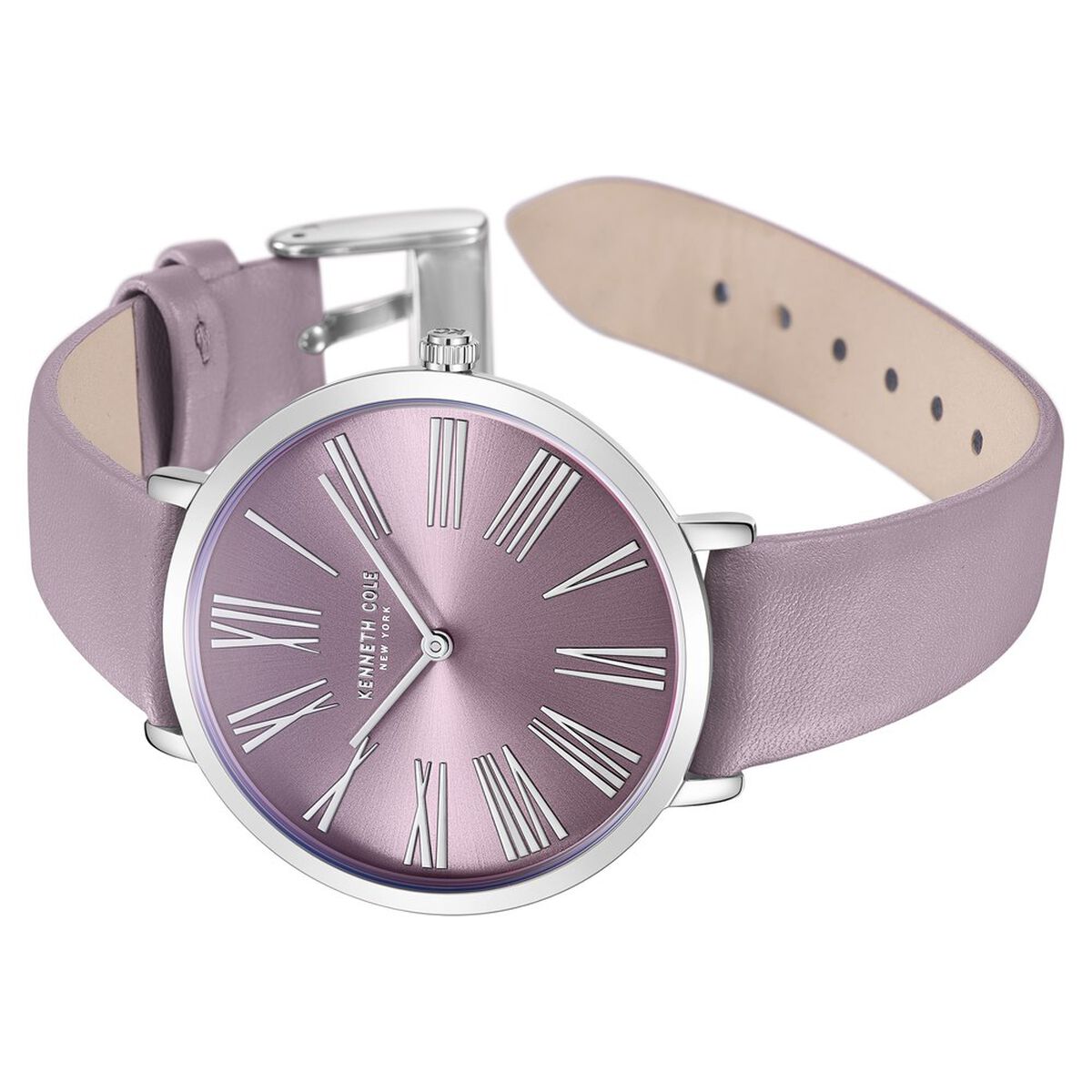 Kenneth Cole Classic Purple Dial Purple Leather Strap Women's Watch KCWLA0027302LD - view 3