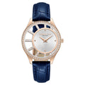 Kenneth Cole Silver Dial Blue Leather Strap Women's Watch KCWLA0061601LD - view 1