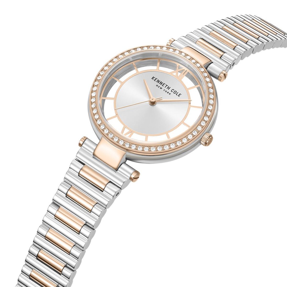 Kenneth Cole Silver Dial Two Tone Stainless Steel Strap Women's Watch KCWLG0032902LD - view 2