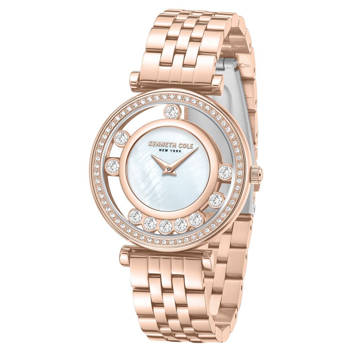 Kenneth Cole Mother of Pearl Dial Rose Gold Stainless Steel Strap Women's Watch KCWLG0061203LD - view 2