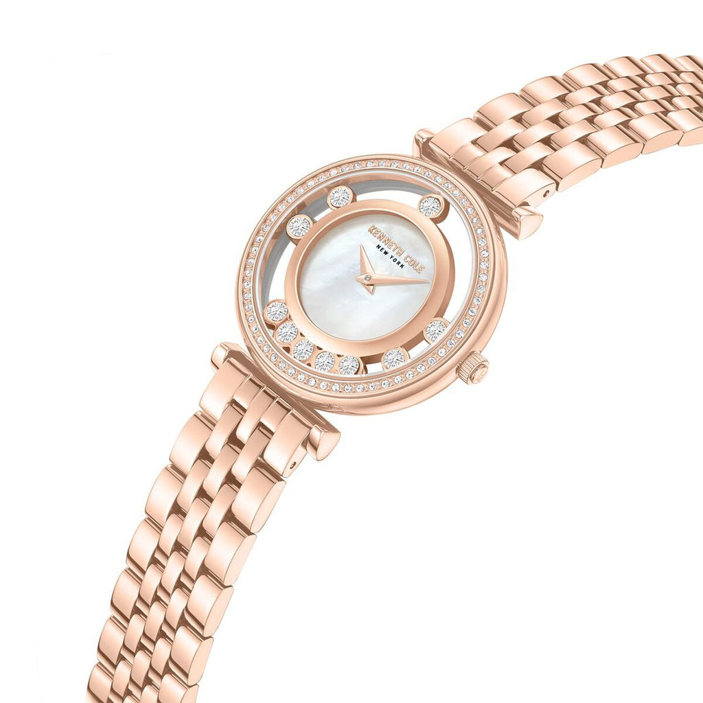 Kenneth Cole Mother of Pearl Dial Rose Gold Stainless Steel Strap Women's Watch KCWLG0061203LD - view 3