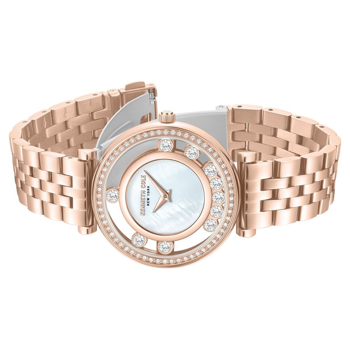 Kenneth Cole Mother of Pearl Dial Rose Gold Stainless Steel Strap Women's Watch KCWLG0061203LD - view 4