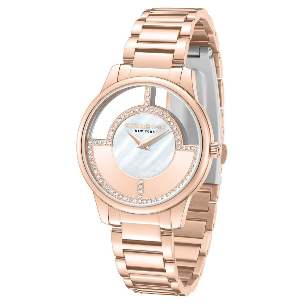Kenneth Cole Mother of Pearl Dial Rose Gold Stainless Steel Strap Women's Watch KCWLG0061501LD - view 2