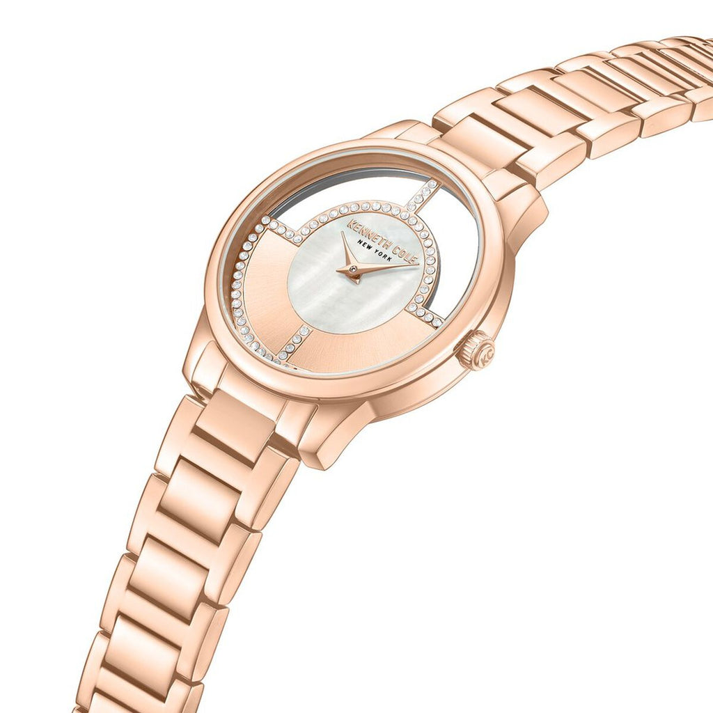Kenneth Cole Mother of Pearl Dial Rose Gold Stainless Steel Strap Women's Watch KCWLG0061501LD - view 3