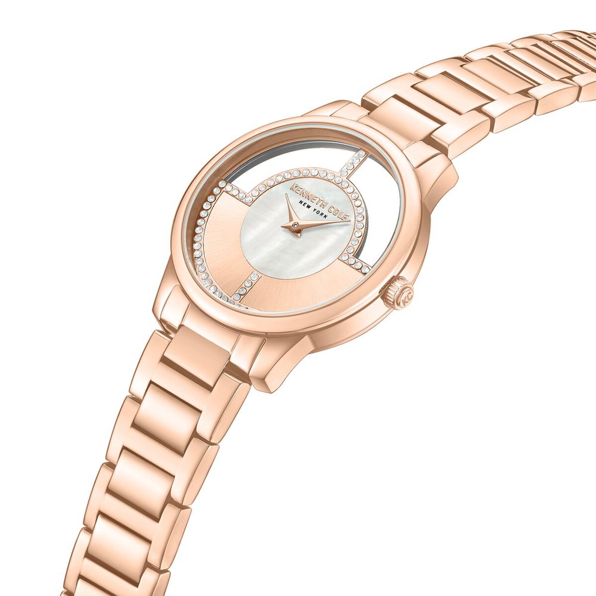 Kenneth Cole Mother of Pearl Dial Rose Gold Stainless Steel Strap Women's Watch KCWLG0061501LD - view 3
