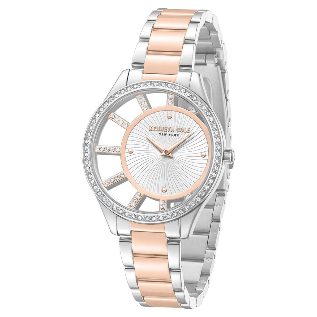 Kenneth Cole Silver Dial Two Tone Stainless Steel Strap Women's Watch KCWLG0061604LD - view 2