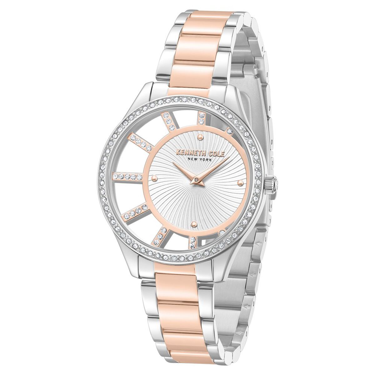 Kenneth Cole Silver Dial Two Tone Stainless Steel Strap Women's Watch KCWLG0061604LD - view 2