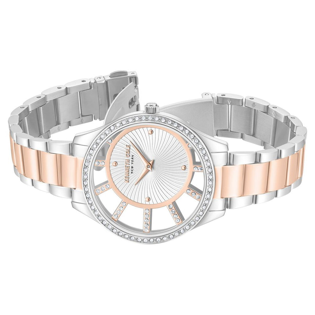 Kenneth Cole Silver Dial Two Tone Stainless Steel Strap Women's Watch KCWLG0061604LD - view 4